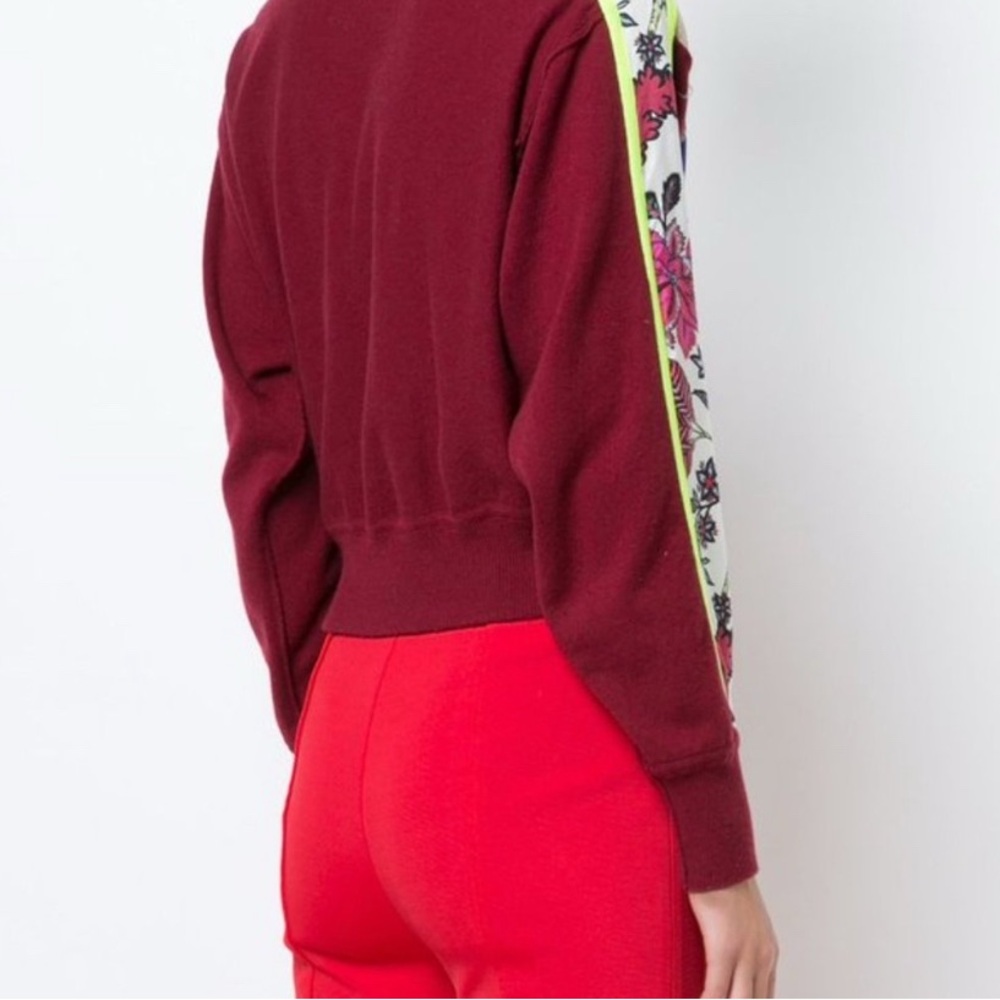 DVF Diane von Furstenberg Sweater Floral SZ SM - Picture 3 of 6